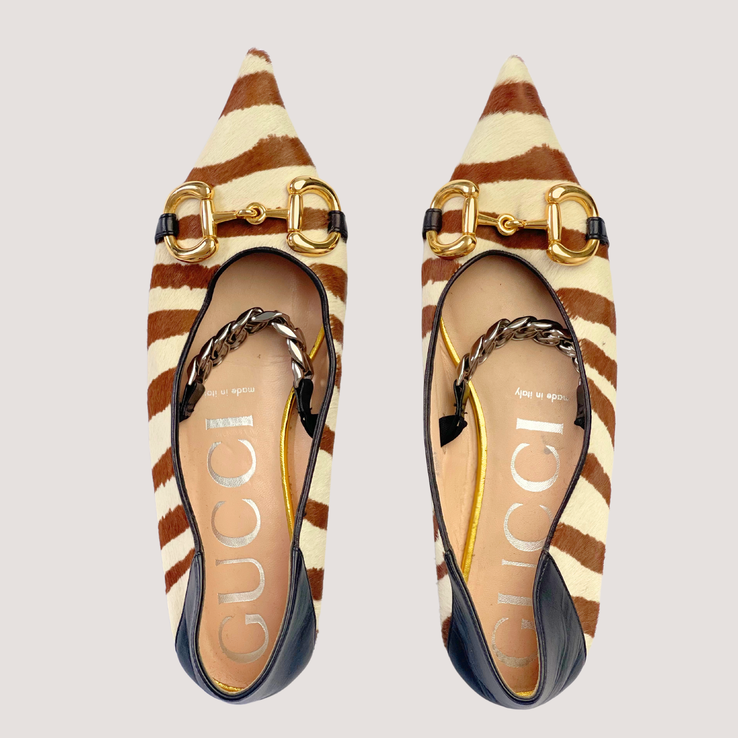 Gucci Animal Print Flats