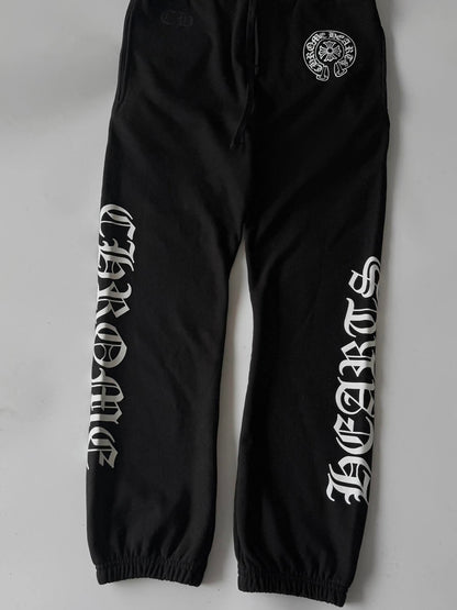 Chrome Hearts Horseshoe Logo Gothic Sweatpants