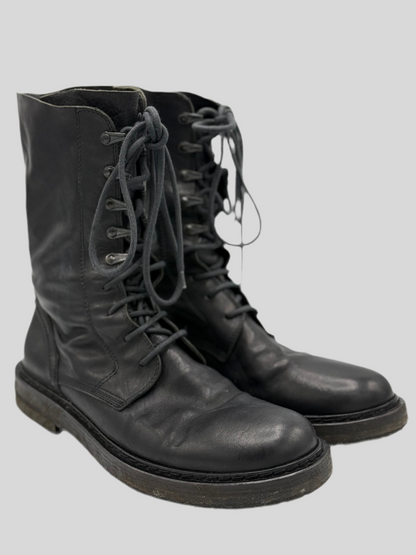 Ann Demeulemeester Bozo Nero Combat Boots
