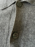 Louis Vuitton Gray Oversized Cotton Knit Shirt