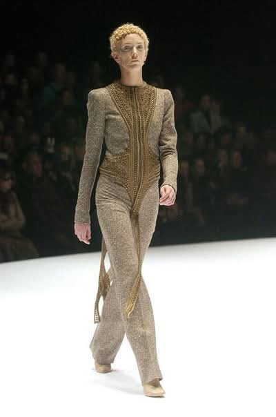 Documented & Rare Alexander McQueen F/W2004 Embellished Tweed Suit