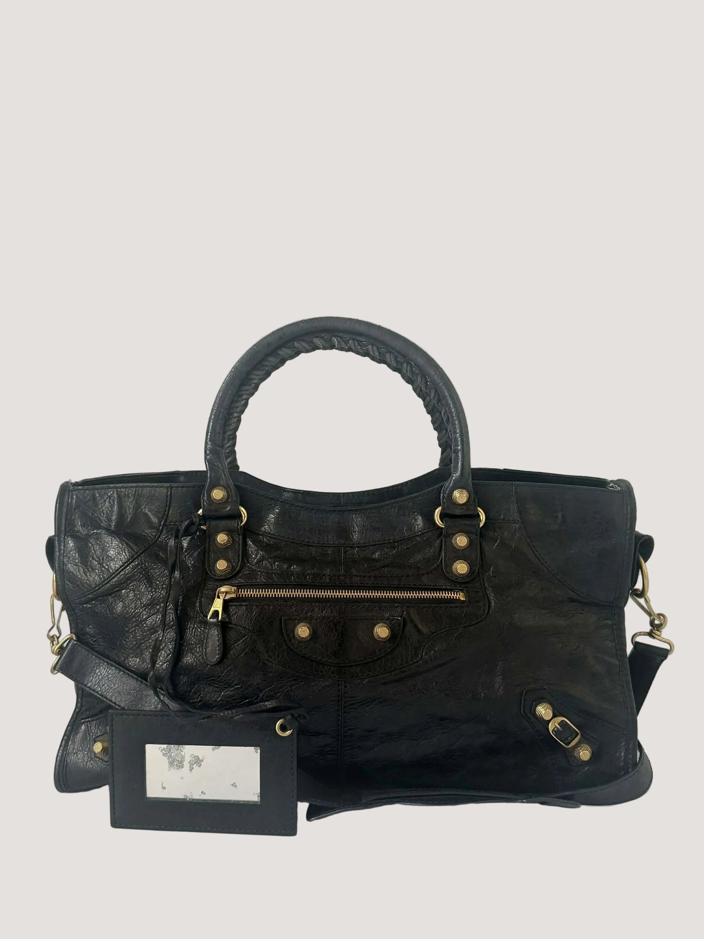 2000’s Balenciaga Black Giant 12 Gold Hardware City Bag