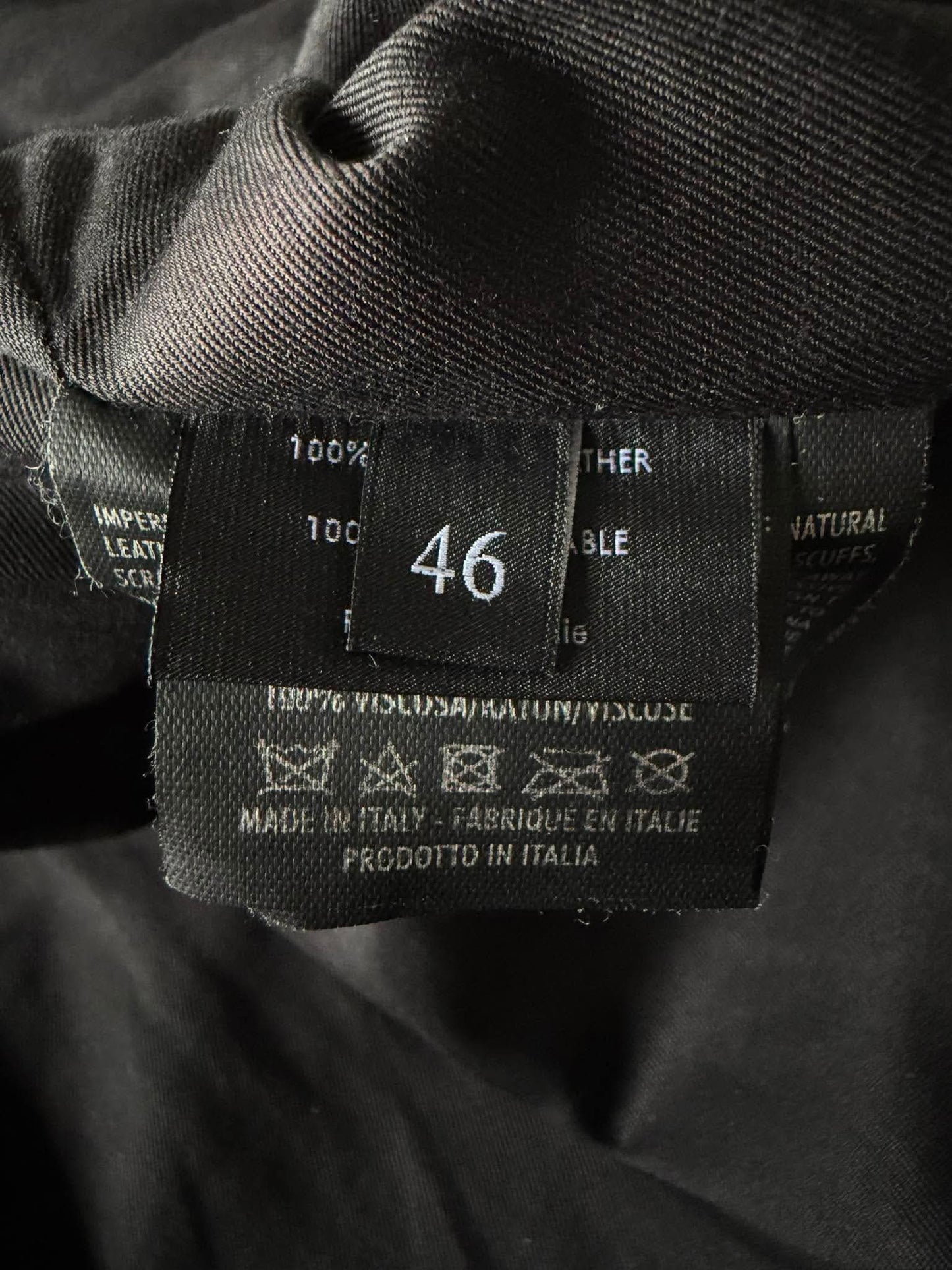 SS2011 GUCCI BROWN ERODED LEATHER PREMIUM JACKET