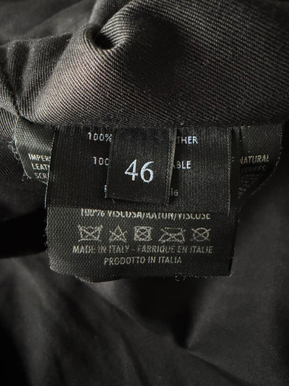SS2011 GUCCI BROWN ERODED LEATHER PREMIUM JACKET