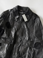 A/W2008 Dolce & Gabbana Patchwork Circle Leather Jacket