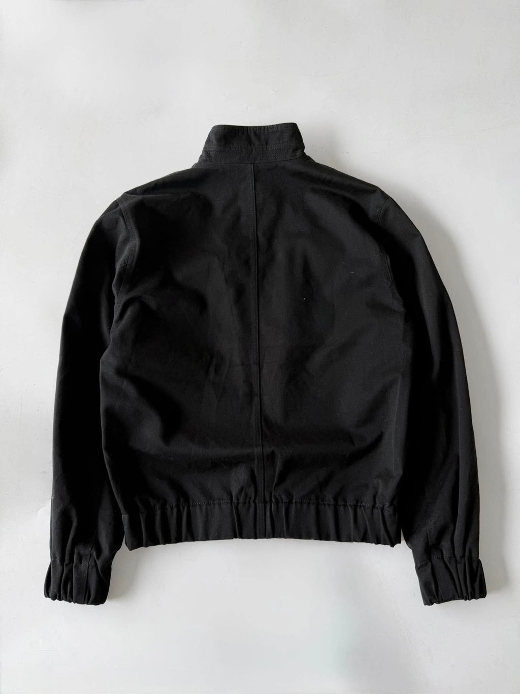 Vintage Hermes Black Zip Bomber Jacket