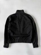 Vintage Hermes Black Zip Bomber Jacket