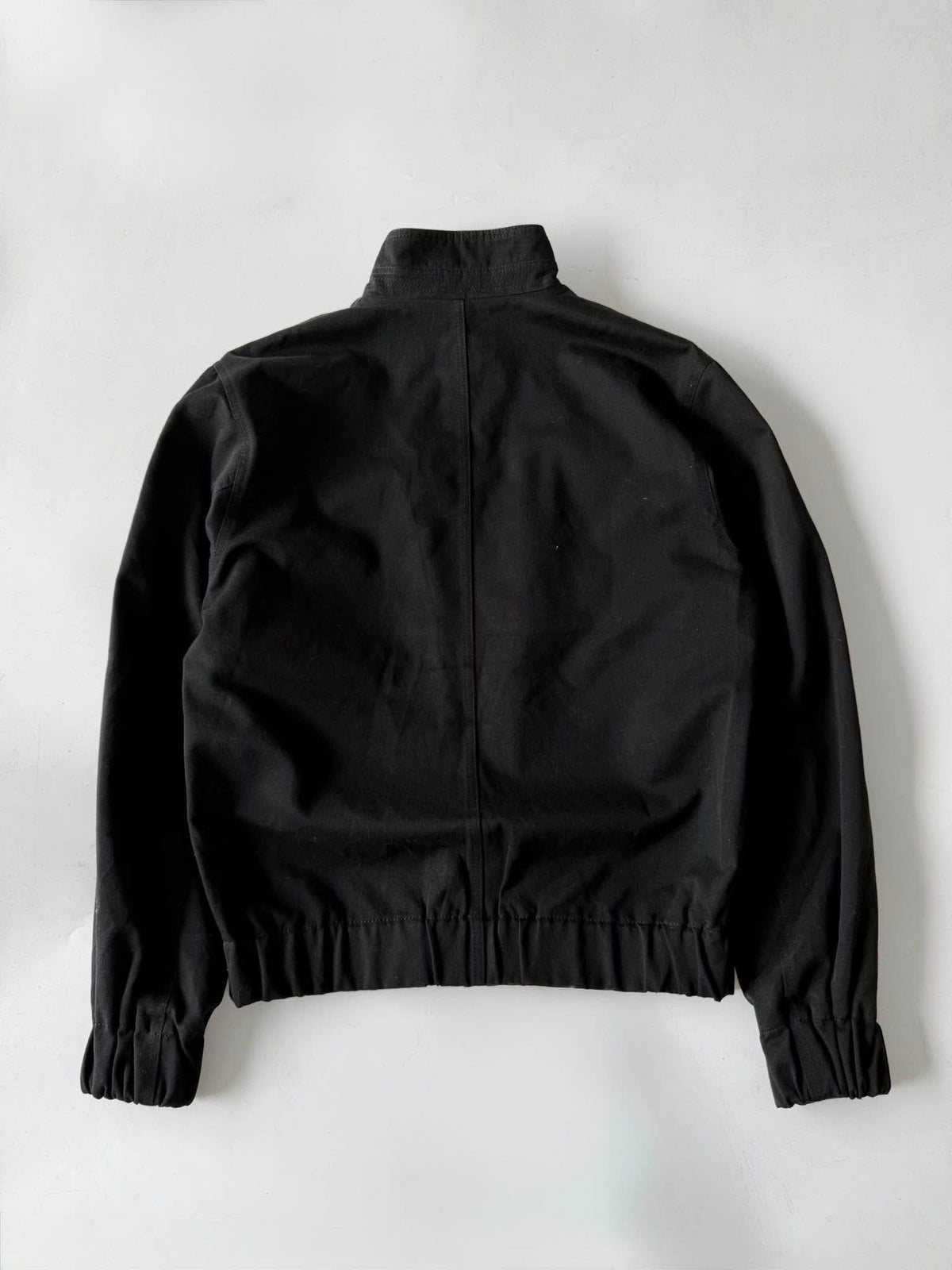 Vintage Hermes Black Zip Bomber Jacket