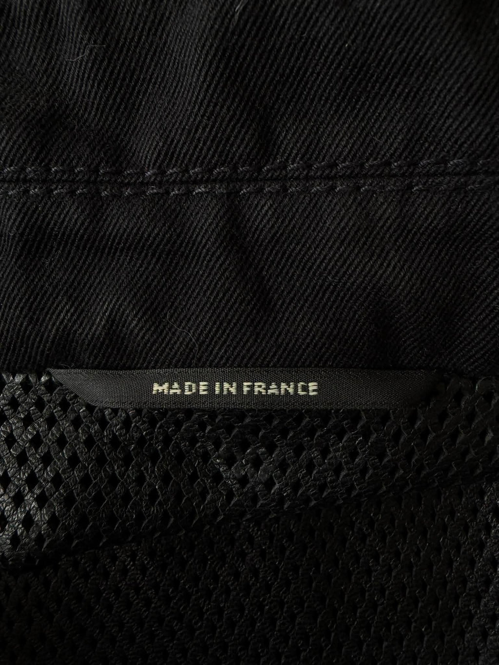 Vintage Hermes Black Zip Bomber Jacket