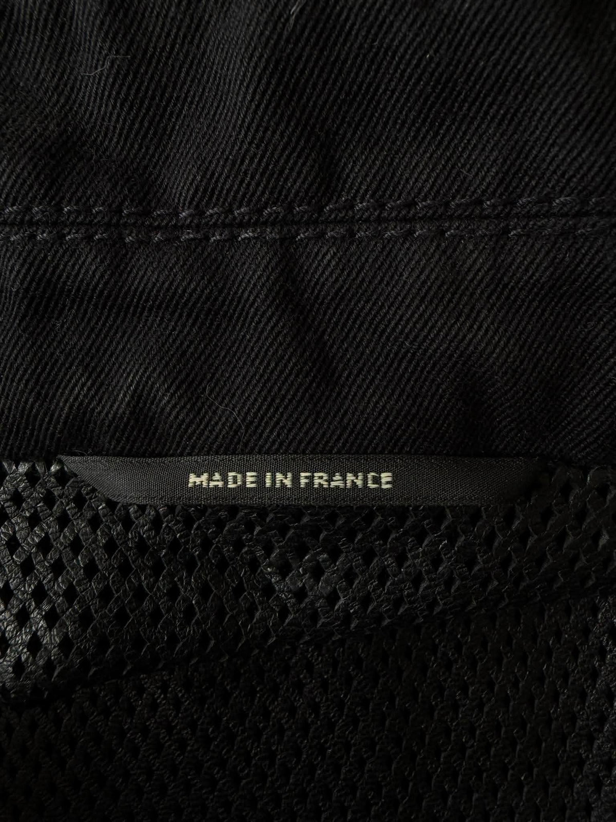 Vintage Hermes Black Zip Bomber Jacket