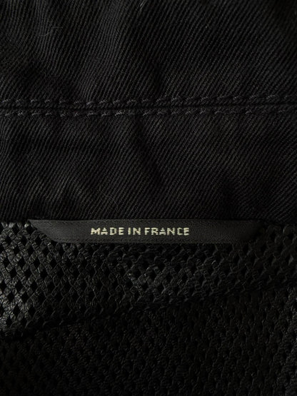 Vintage Hermes Black Zip Bomber Jacket