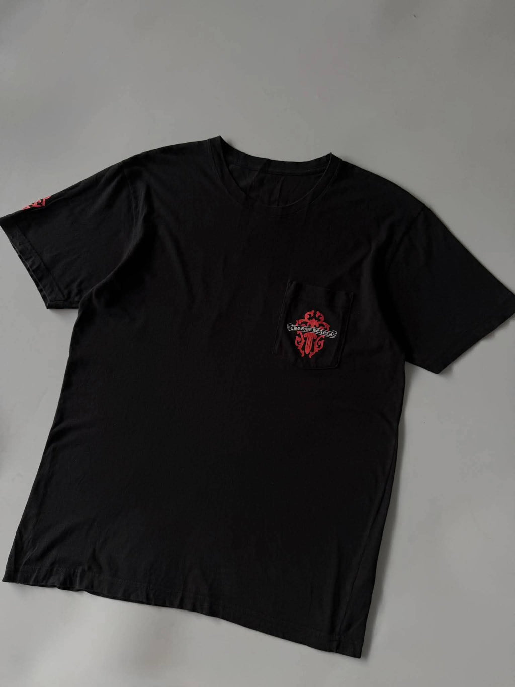Chrome Hearts Red Vine Dagger Pocket Tee