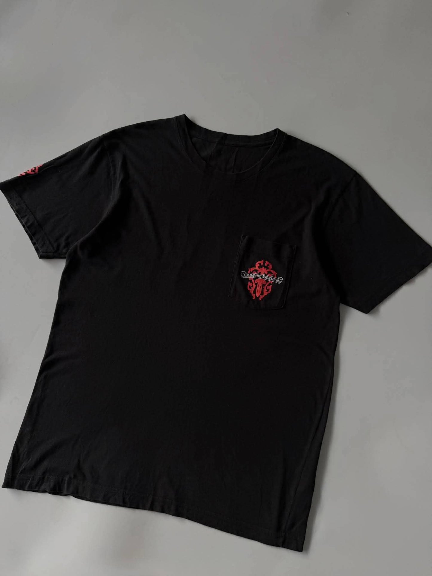 Chrome Hearts Red Vine Dagger Pocket Tee