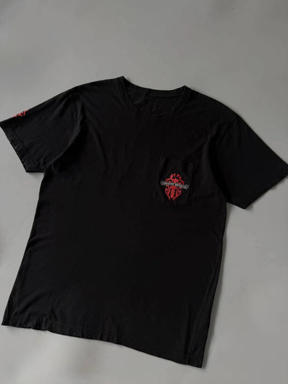 Chrome Hearts Red Vine Dagger Pocket Tee