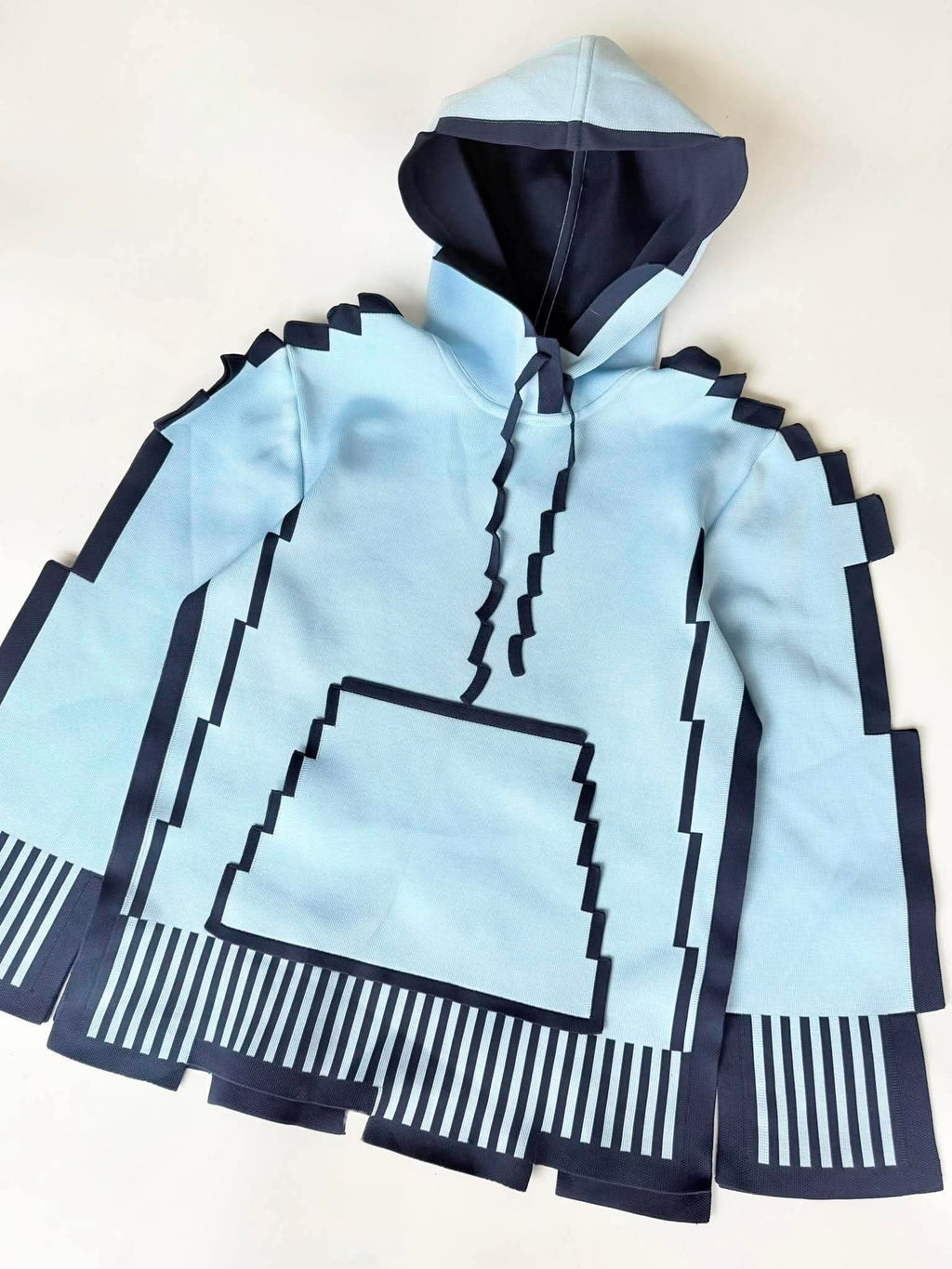 Loewe S/S23 Pixellated Light Blue Hoodie