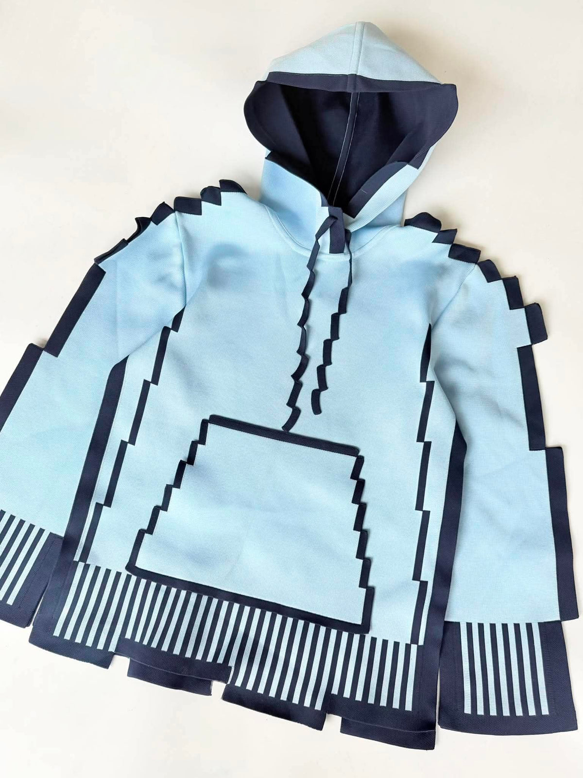 Loewe S/S23 Pixellated Light Blue Hoodie
