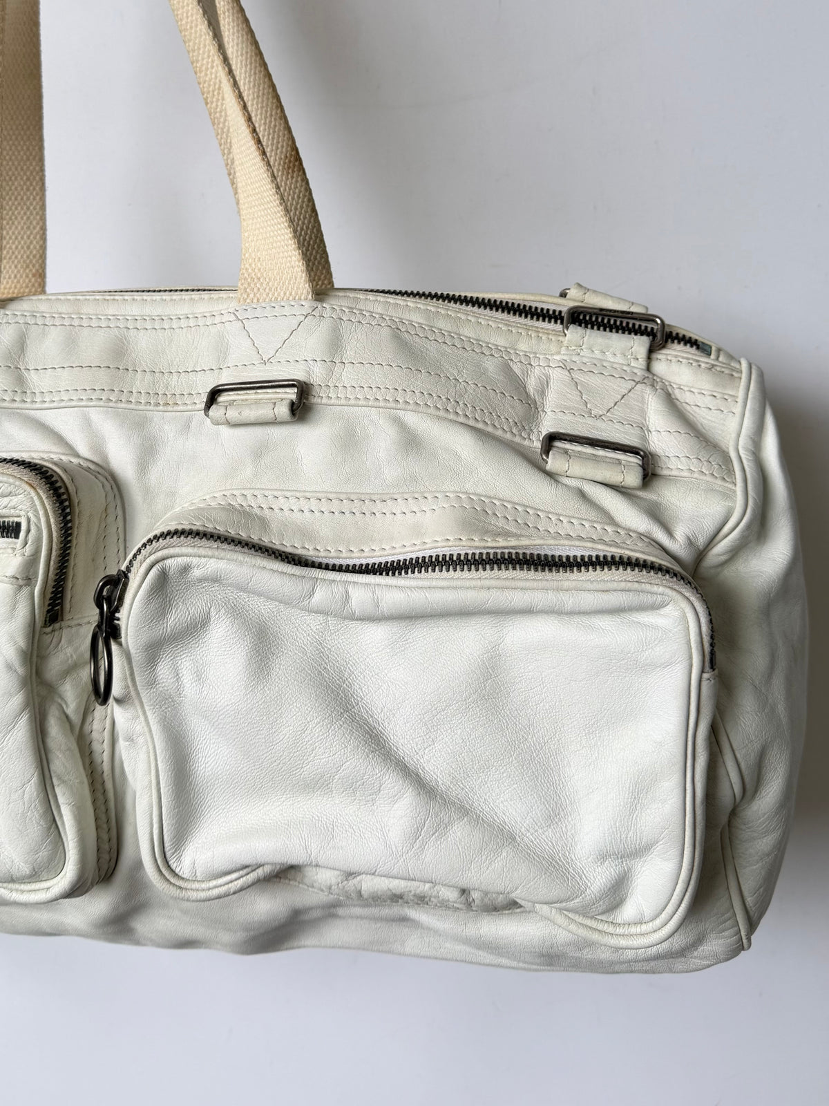 Dior Homme by Hedi Slimane AW06 White Deville Duffle Bag