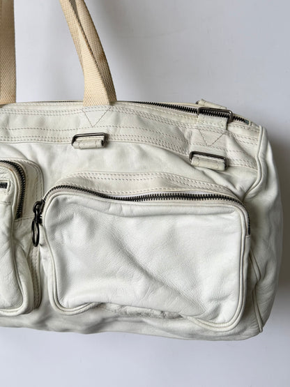 Dior Homme by Hedi Slimane AW06 White Deville Duffle Bag
