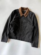 Saint Laurent Dull Black Corduroy Work Jacket