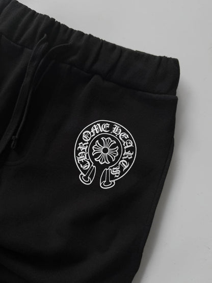 Chrome Hearts Horseshoe Logo Gothic Sweatpants