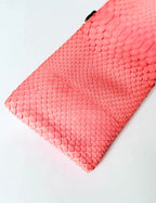 Chanel Pink Python Skin Clutch