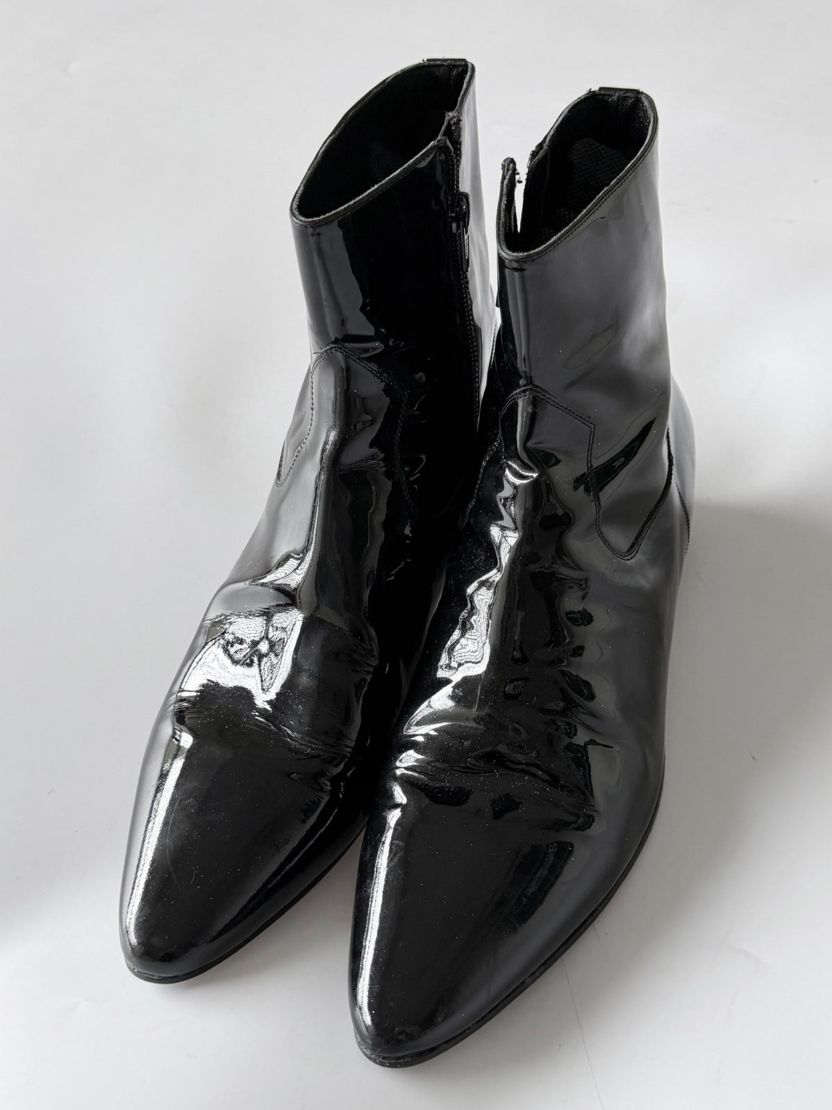 Saint Laurent F/W2006 Devon Patent Leather Boots