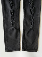Dior Homme Autumn 2014 Crash Distressed Black Denim
