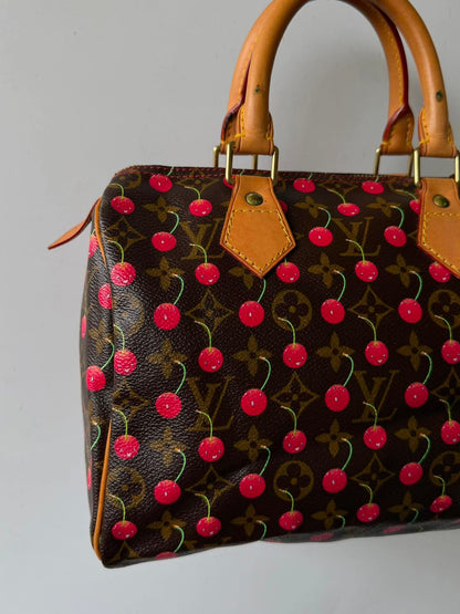 Louis Vuitton x Murakami Monogram Cerises Speedy 25 bag