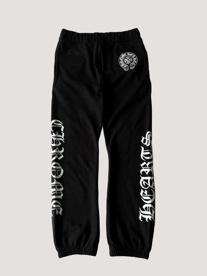 Chrome Hearts Horseshoe Logo Gothic Sweatpants
