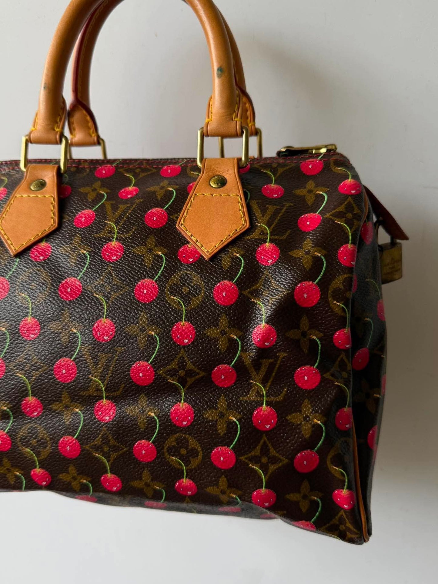 Louis Vuitton x Murakami Monogram Cerises Speedy 25 bag