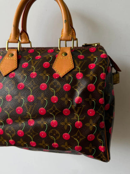 Louis Vuitton x Murakami Monogram Cerises Speedy 25 bag