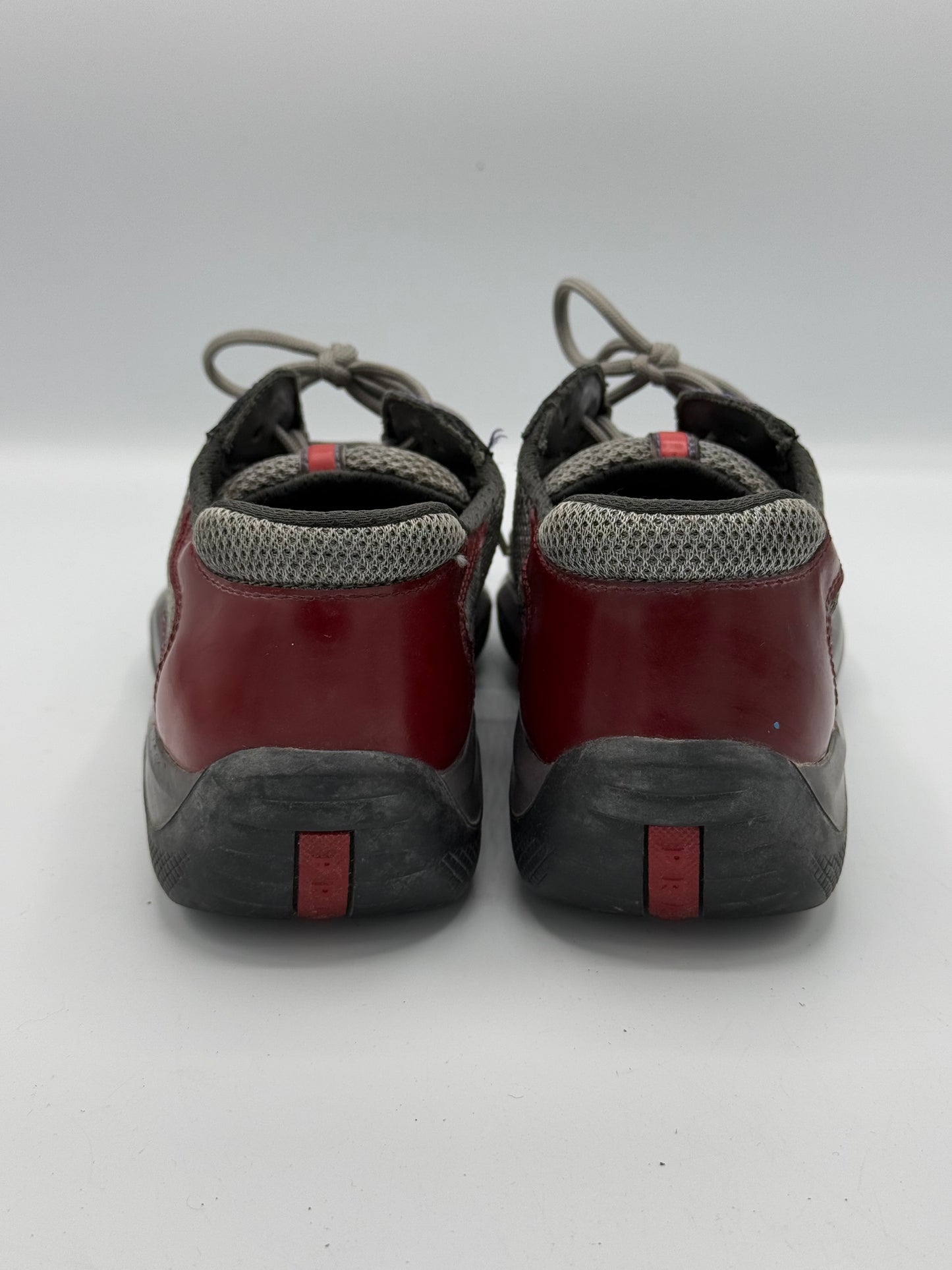 Prada Men’s Burgundy and Red Trainers