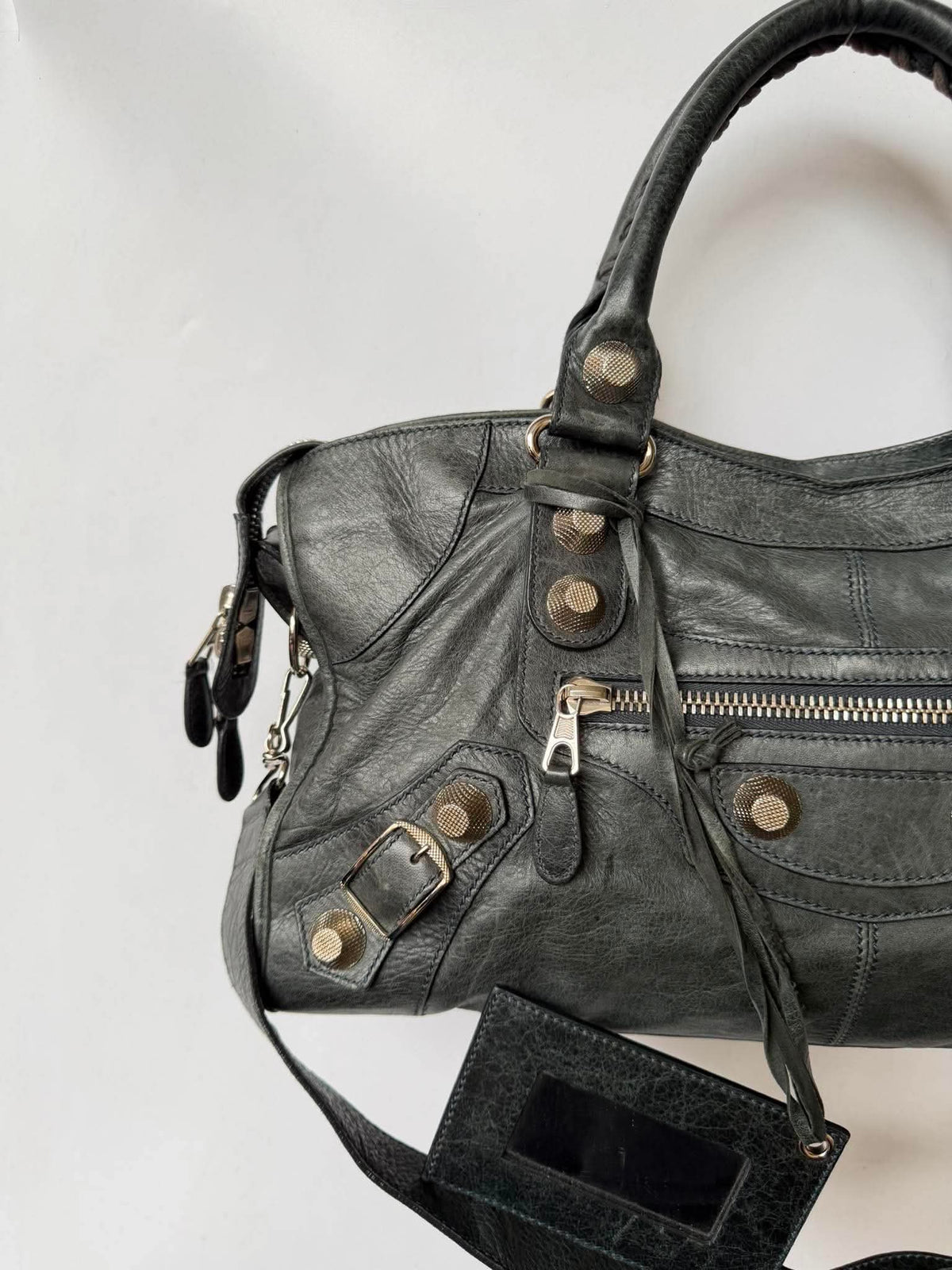 2000’s Balenciaga Dark Gray Giant 21 Silver Part Time