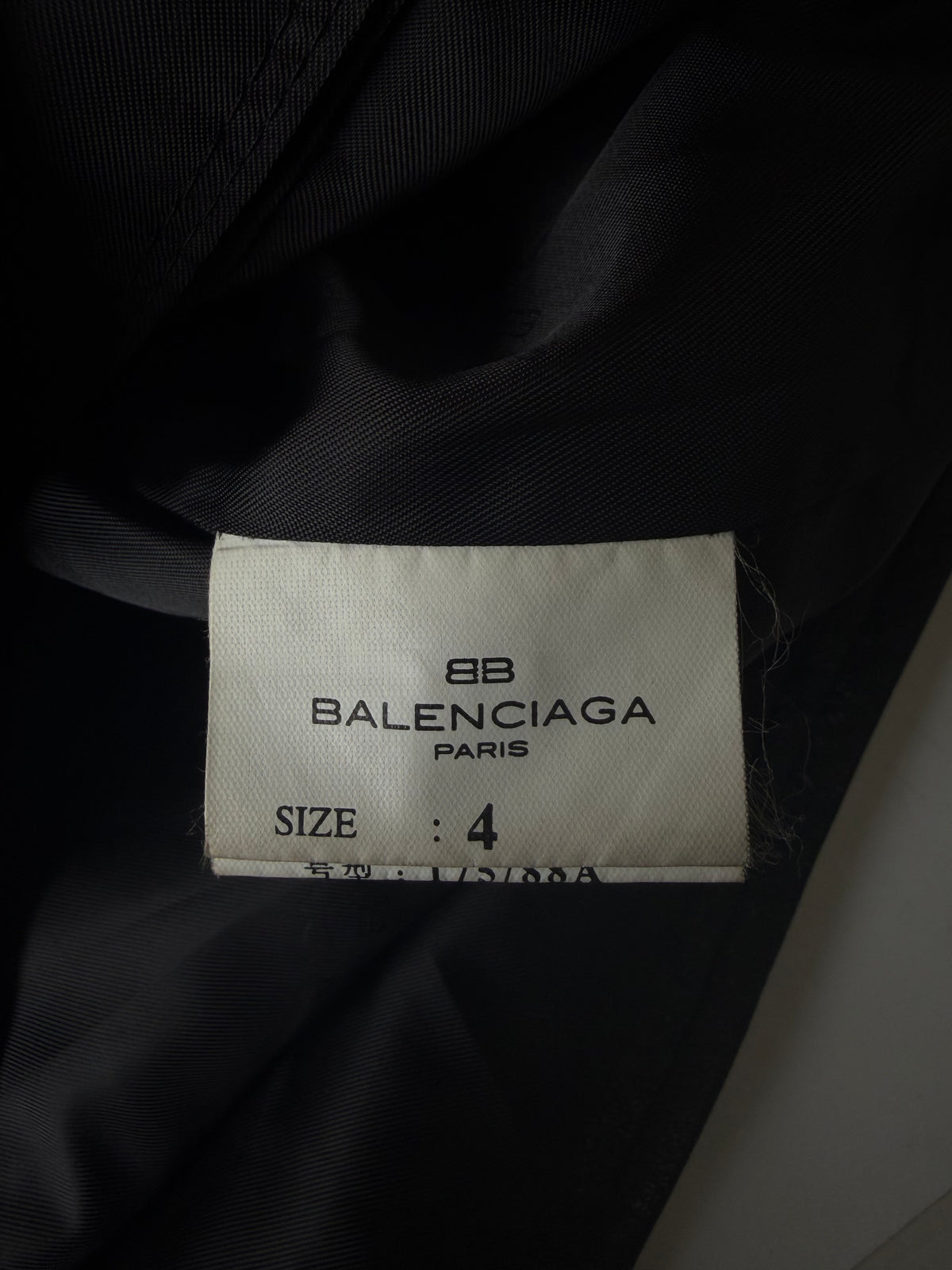 Balenciaga Nicolas Ghesquière BB Back Logo Leather Jacket