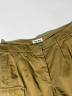 Miu Miu Olive Green Cargo Shorts