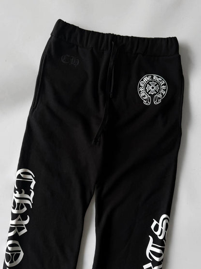 Chrome Hearts Horseshoe Logo Gothic Sweatpants