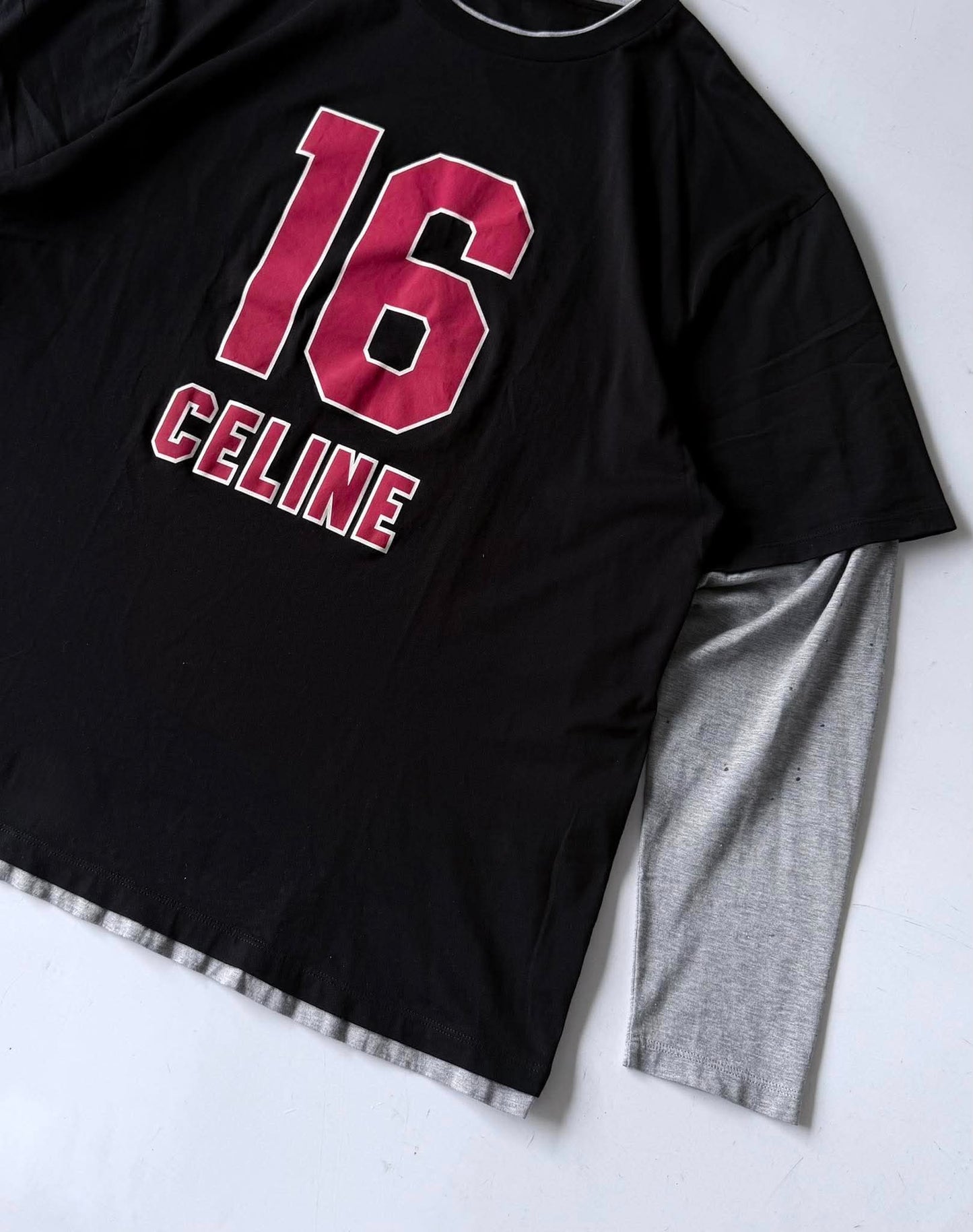 Celine S/S23 16 Layered Varsity Jersey T-Shirt