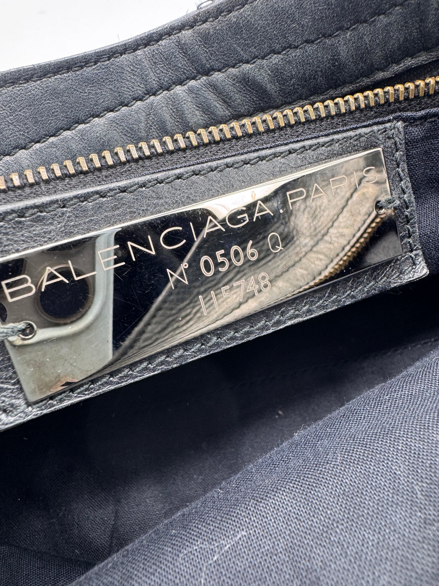 Balenciaga Lambskin Motorcycle City Bag