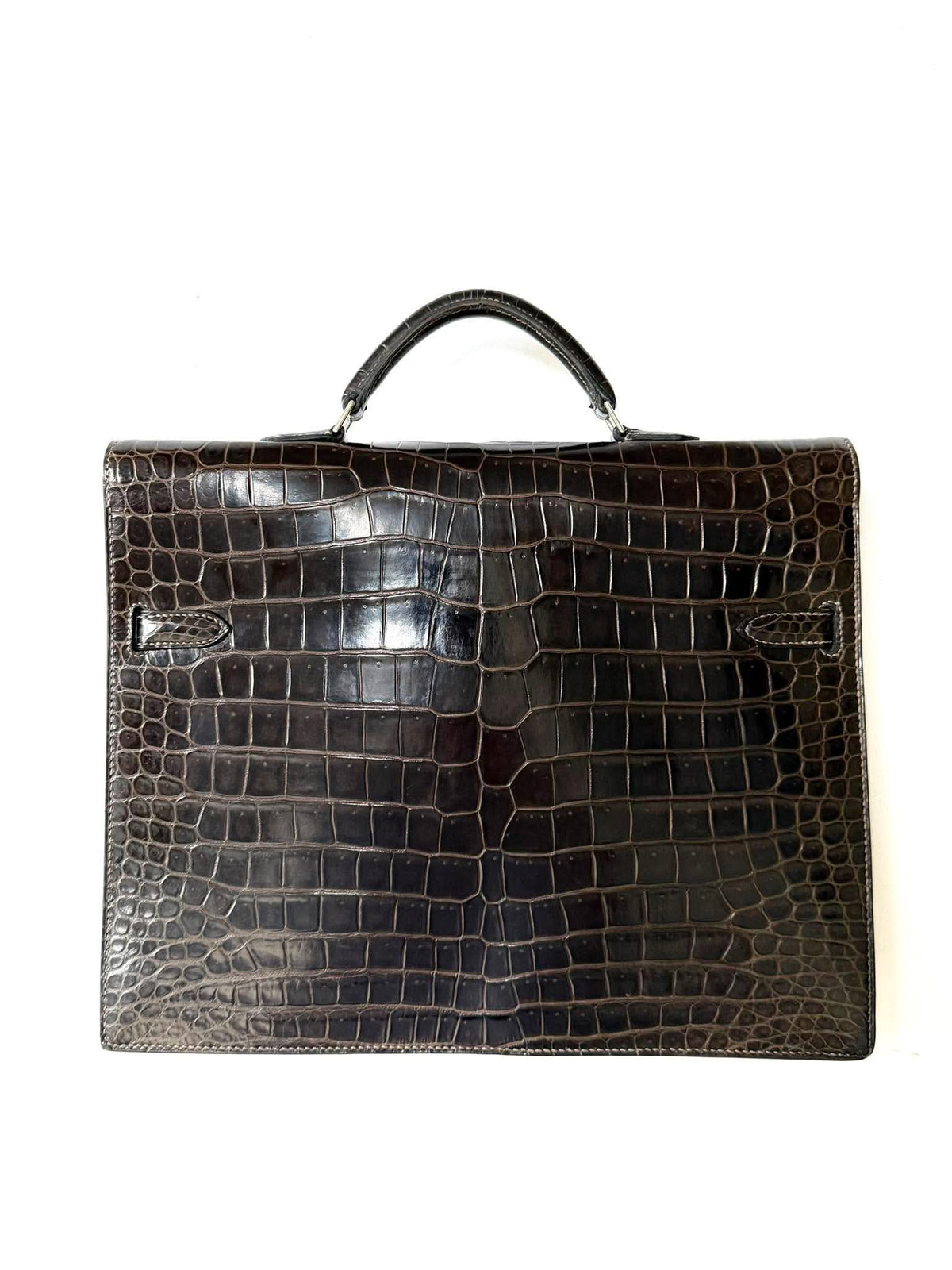 Hermes Kelly 2013 Depeches Exotic Crocodile Briefcase Bag