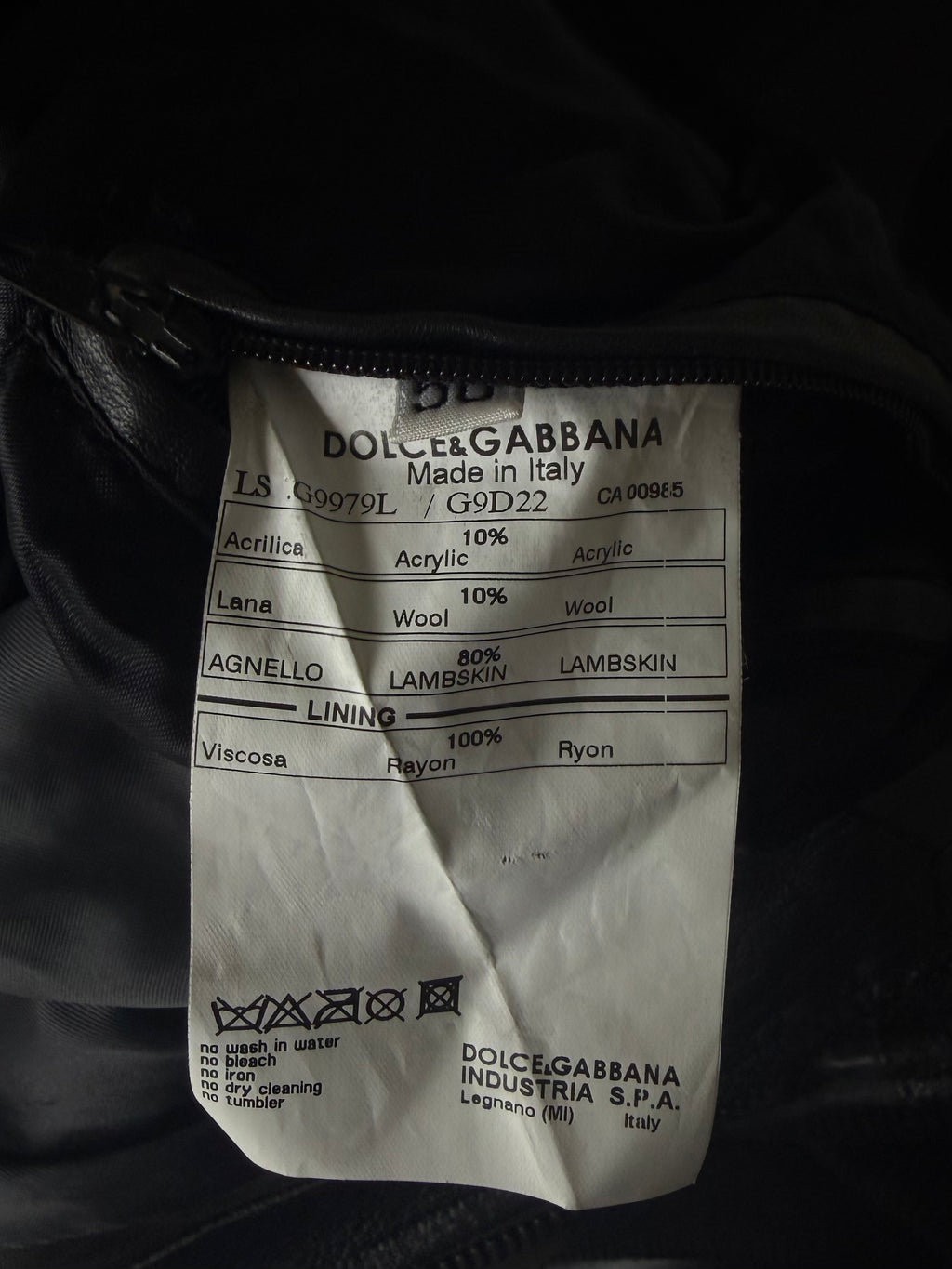 A/W2008 Dolce & Gabbana Patchwork Circle Leather Jacket