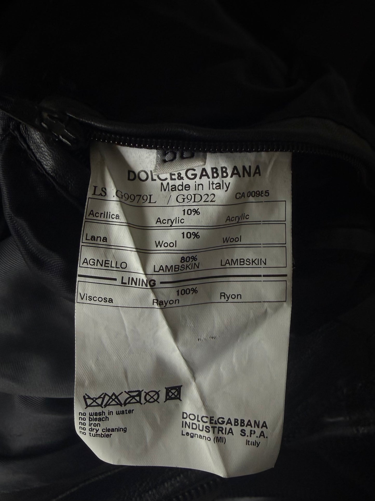 A/W2008 Dolce & Gabbana Patchwork Circle Leather Jacket