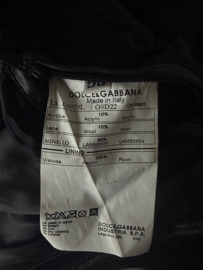 A/W2008 Dolce & Gabbana Patchwork Circle Leather Jacket