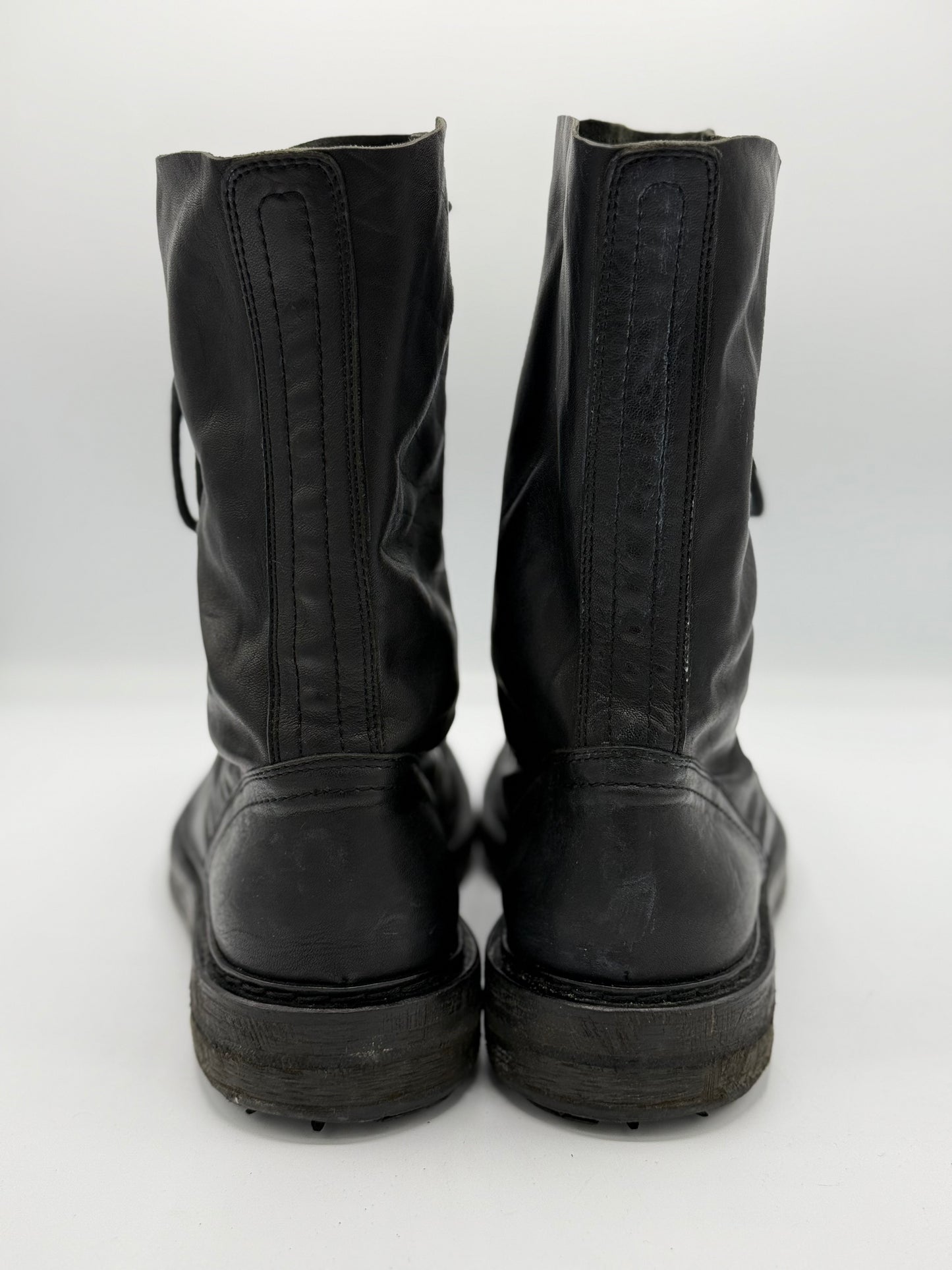 Ann Demeulemeester Bozo Nero Combat Boots