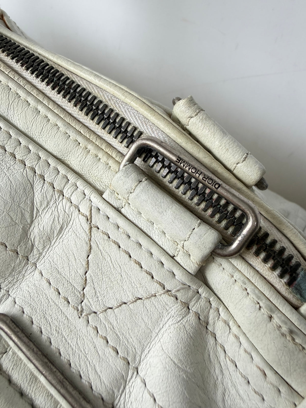 Dior Homme by Hedi Slimane AW06 White Deville Duffle Bag
