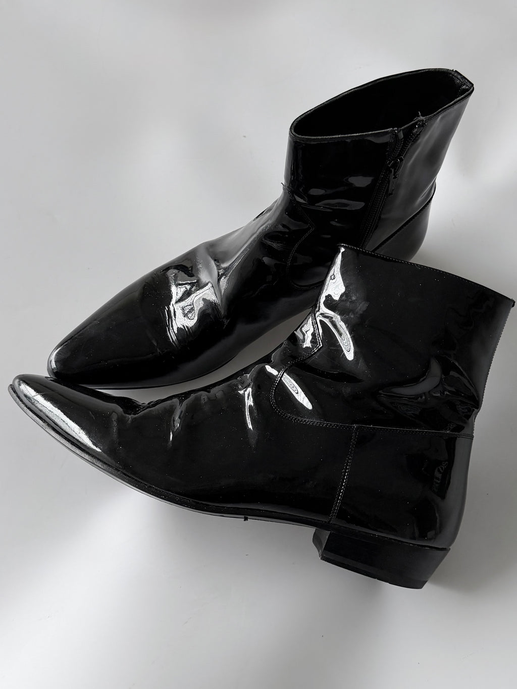 Saint Laurent F/W2006 Devon Patent Leather Boots
