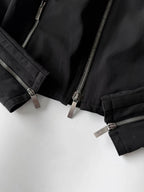 Vintage A/W1998 Gucci Black Nylon Biker Jacket