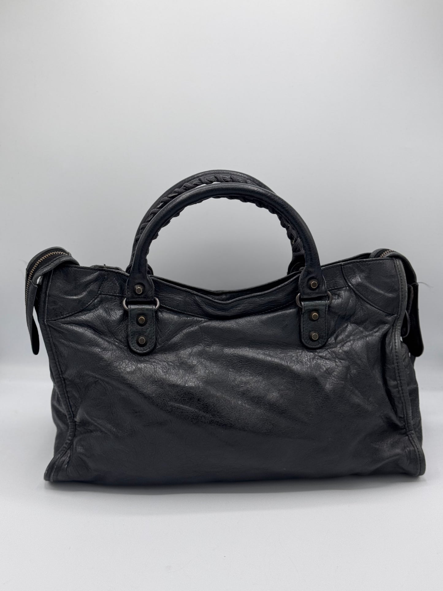 Balenciaga Lambskin Motorcycle City Bag