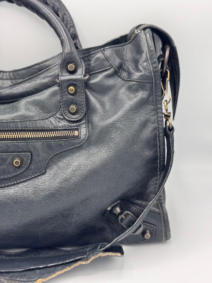 Balenciaga Lambskin Motorcycle City Bag