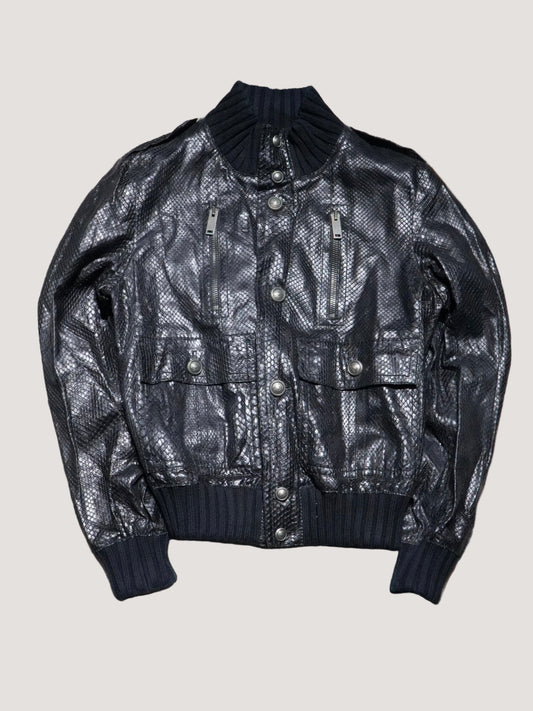 Gucci Tom Ford Madonna python Effect Leather Jacket