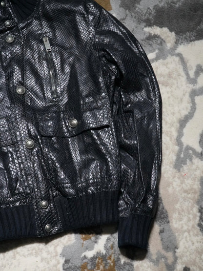 Gucci Tom Ford Madonna python Effect Leather Jacket